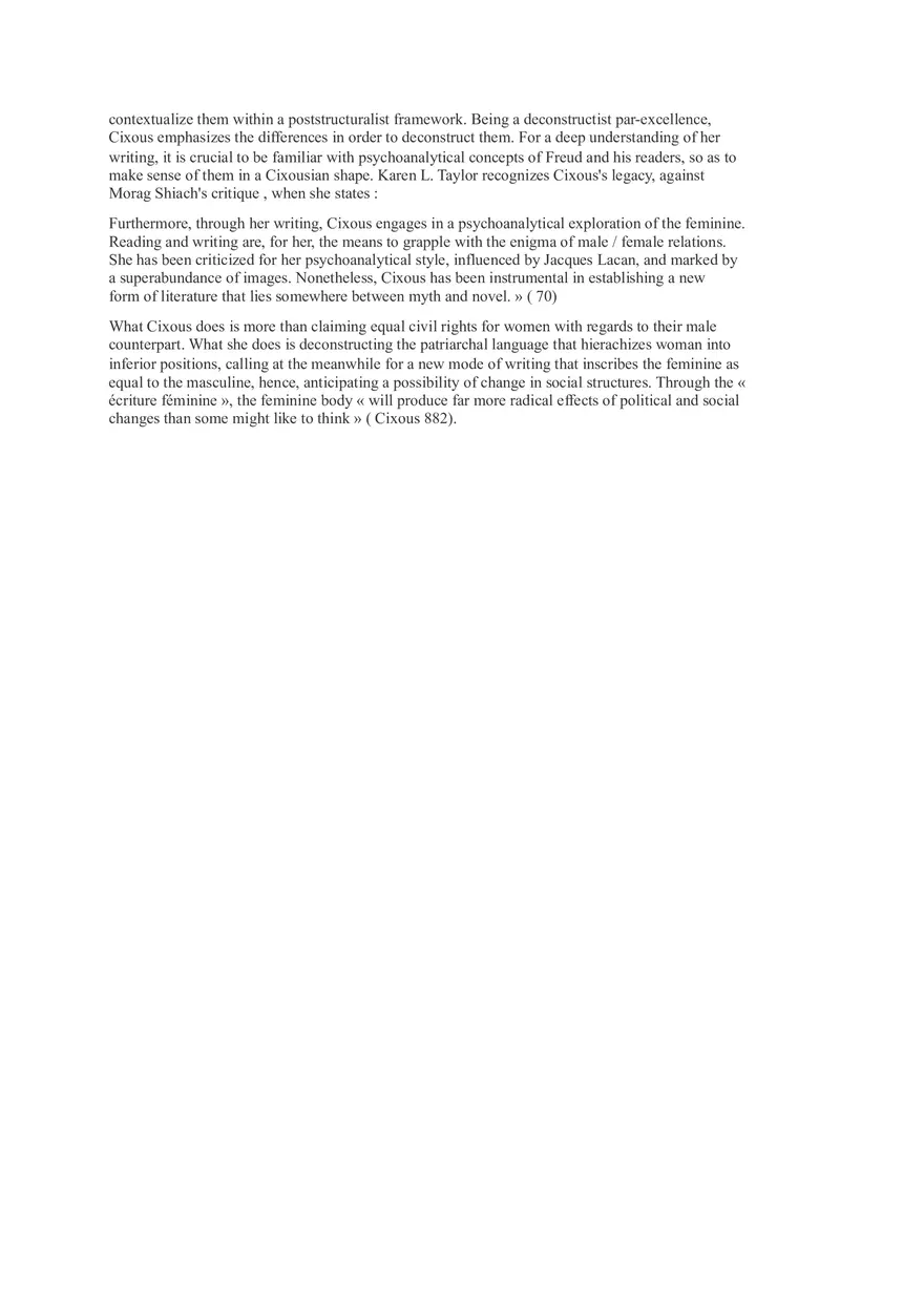 Analysis of The Laugh of the Medusa - Page 4