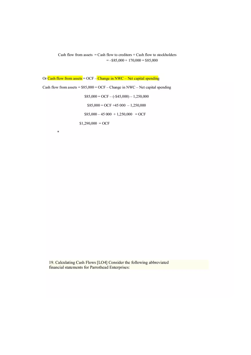 Finance Exercices Сhapter 2 with Solutions - Page 19