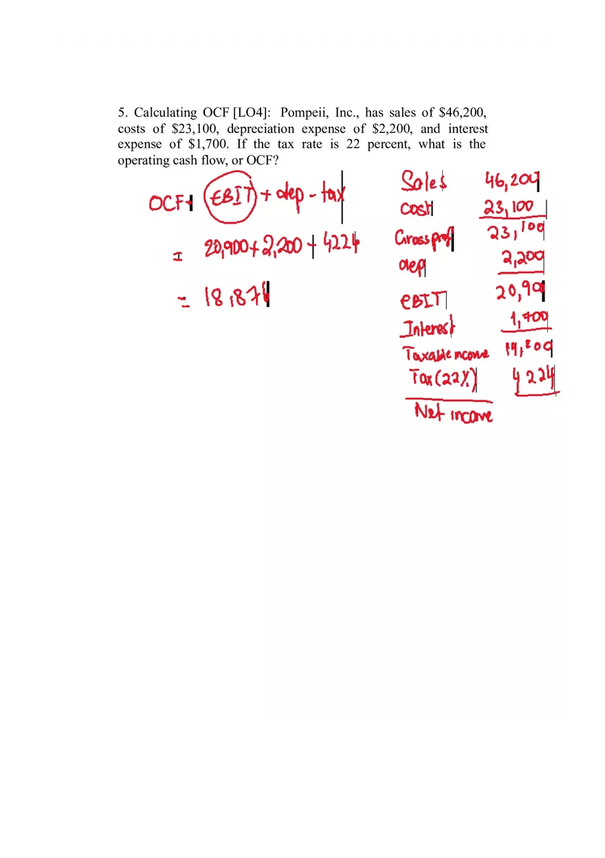 Finance Exercices Сhapter 2 with Solutions - Page 1