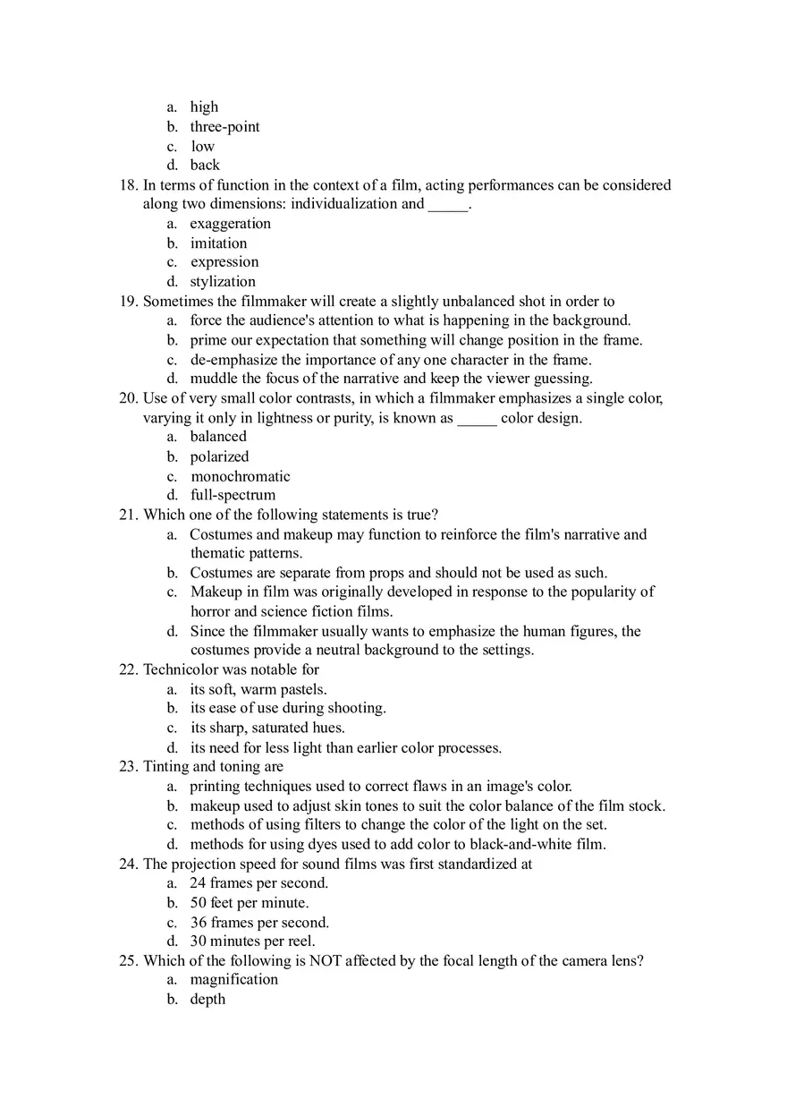 Film Analysis and Narrative Structure - Key Concepts from Dr. Greg Smith's Essay and Film Art - Page 3
