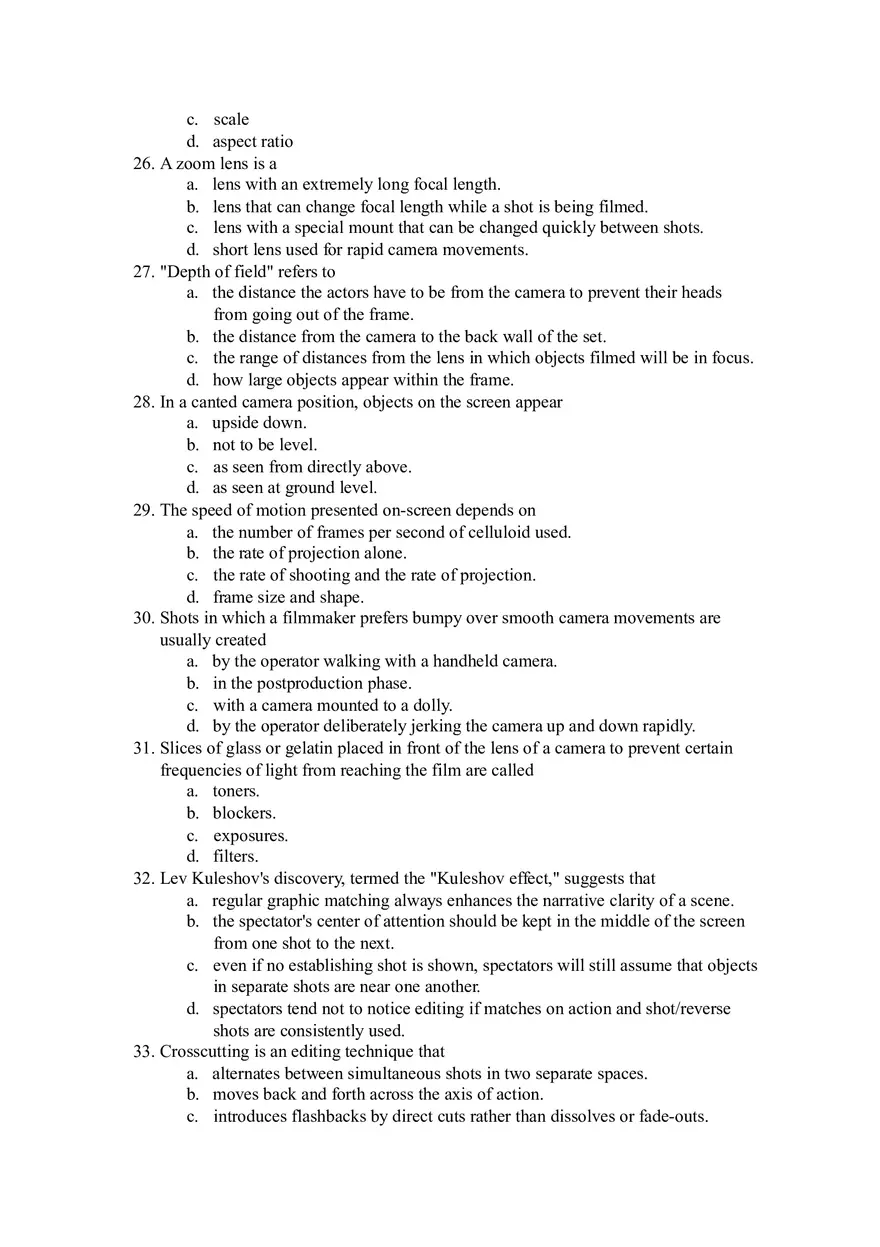 Film Analysis and Narrative Structure - Key Concepts from Dr. Greg Smith's Essay and Film Art - Page 4
