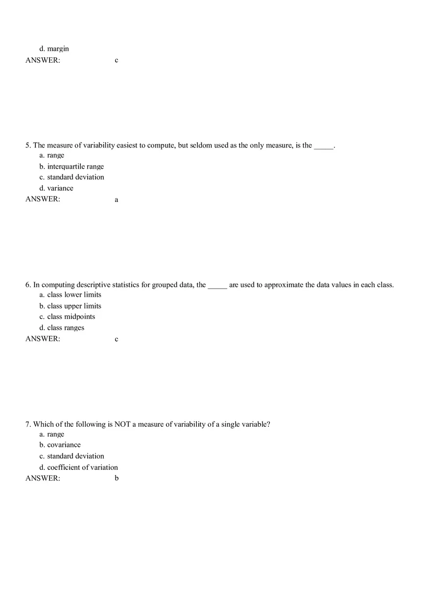 Descriptive Statistics - Numerical Measures Part 1 - Page 2