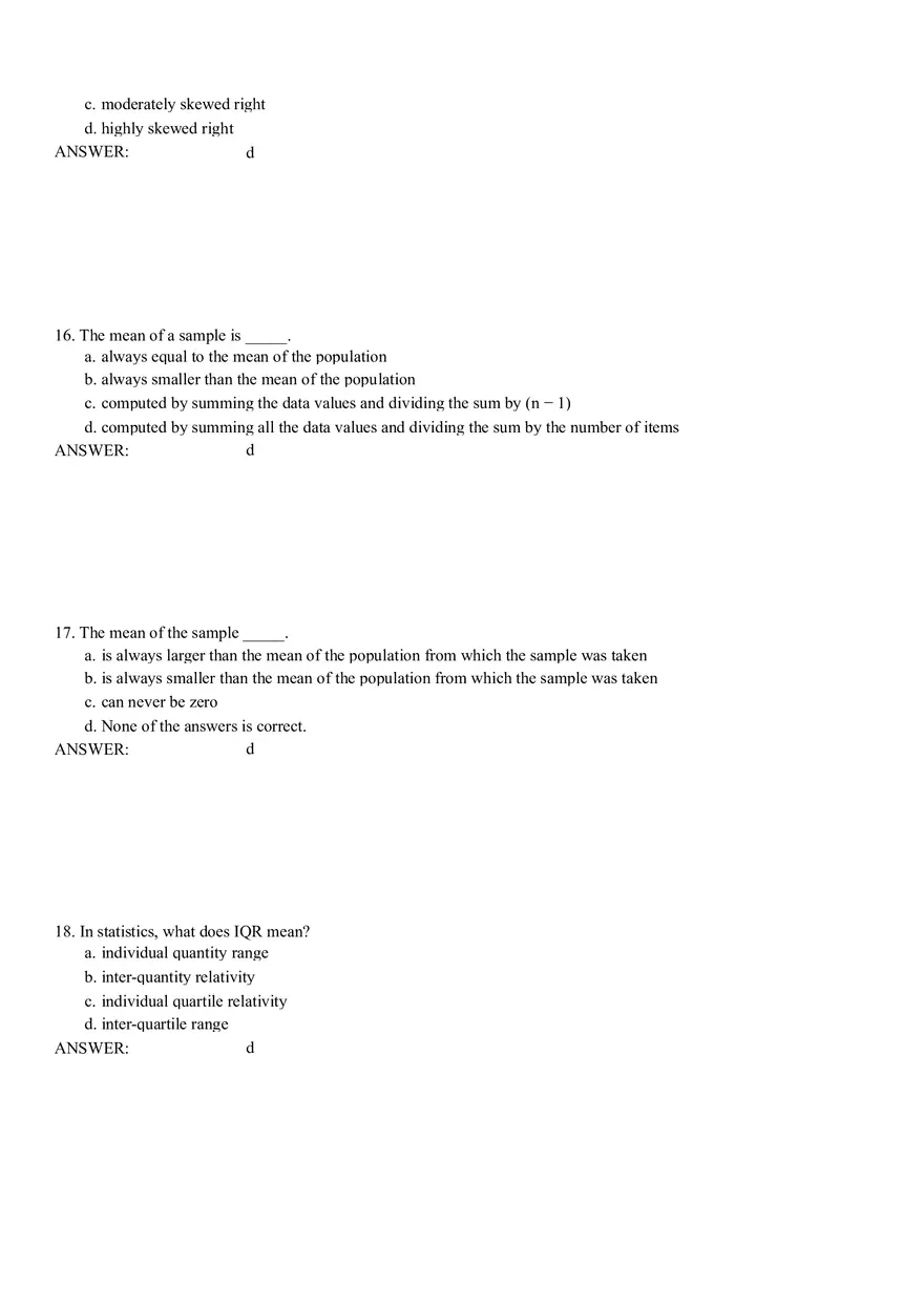 Descriptive Statistics - Numerical Measures Part 1 - Page 6