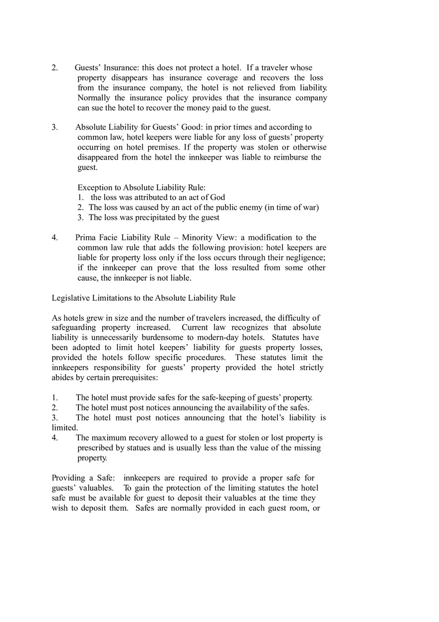 Hospitality Law Chapter 3 - Page 7