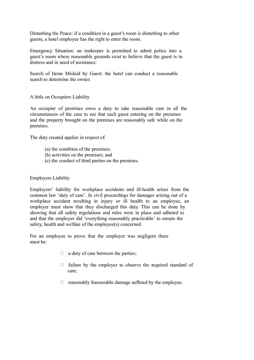 Hospitality Law Chapter 3 - Page 12