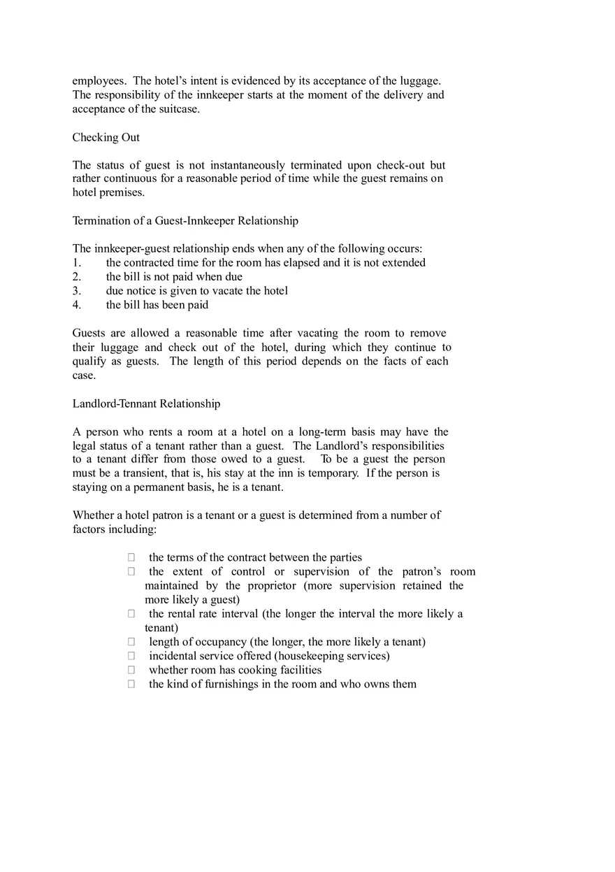 Hospitality Law Chapter 3 - Page 2