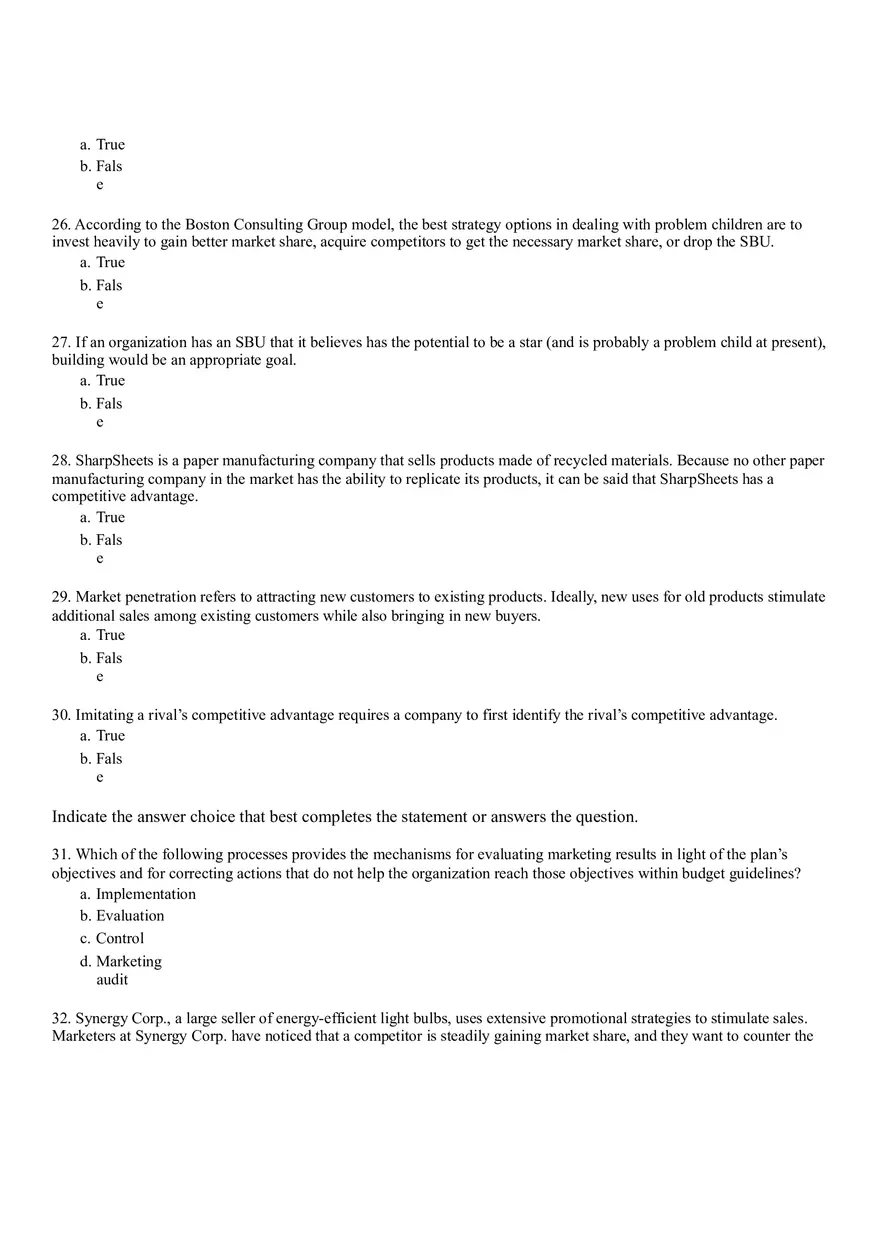 Business Mission and Marketing Plan Part I - Page 7