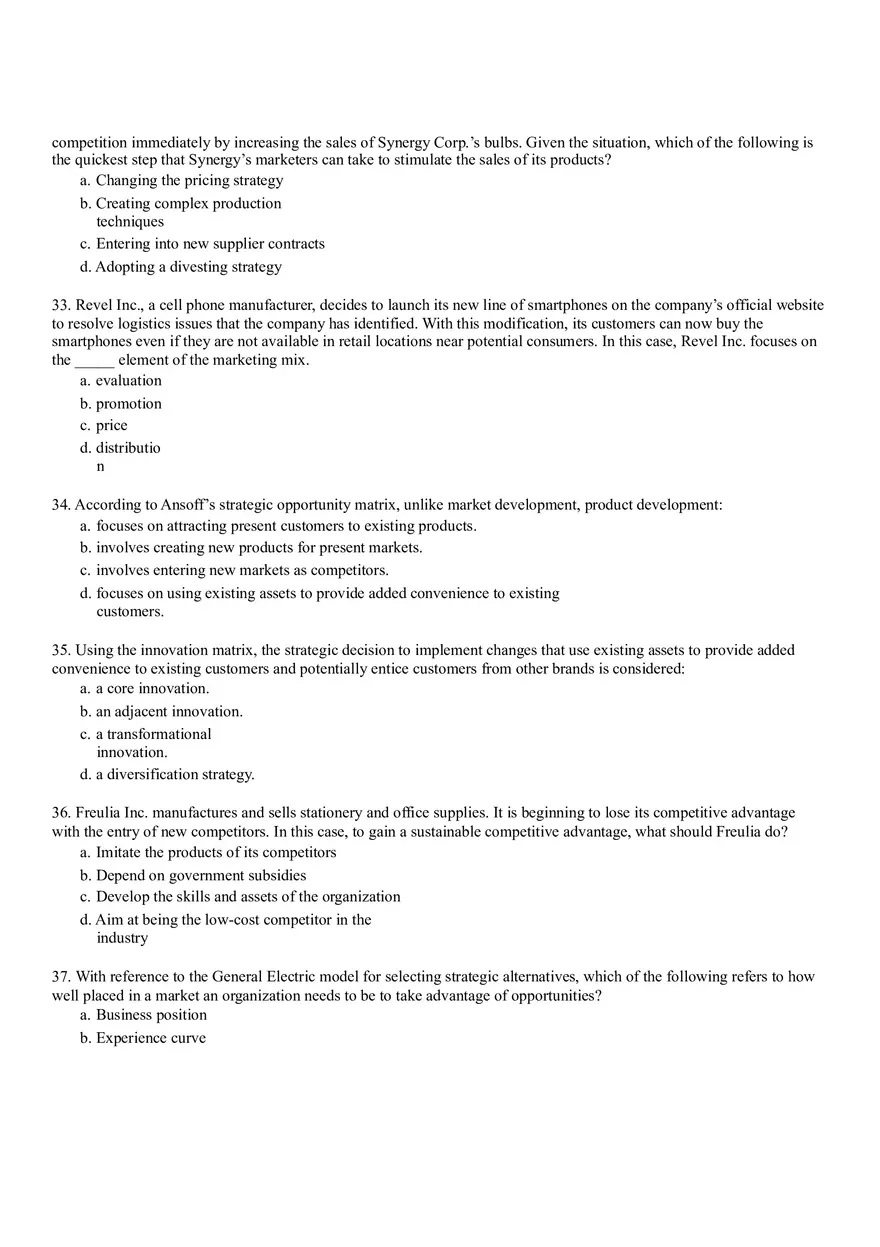 Business Mission and Marketing Plan Part I - Page 8