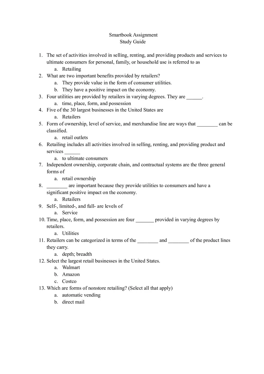 Smartbook Assignment - Page 1