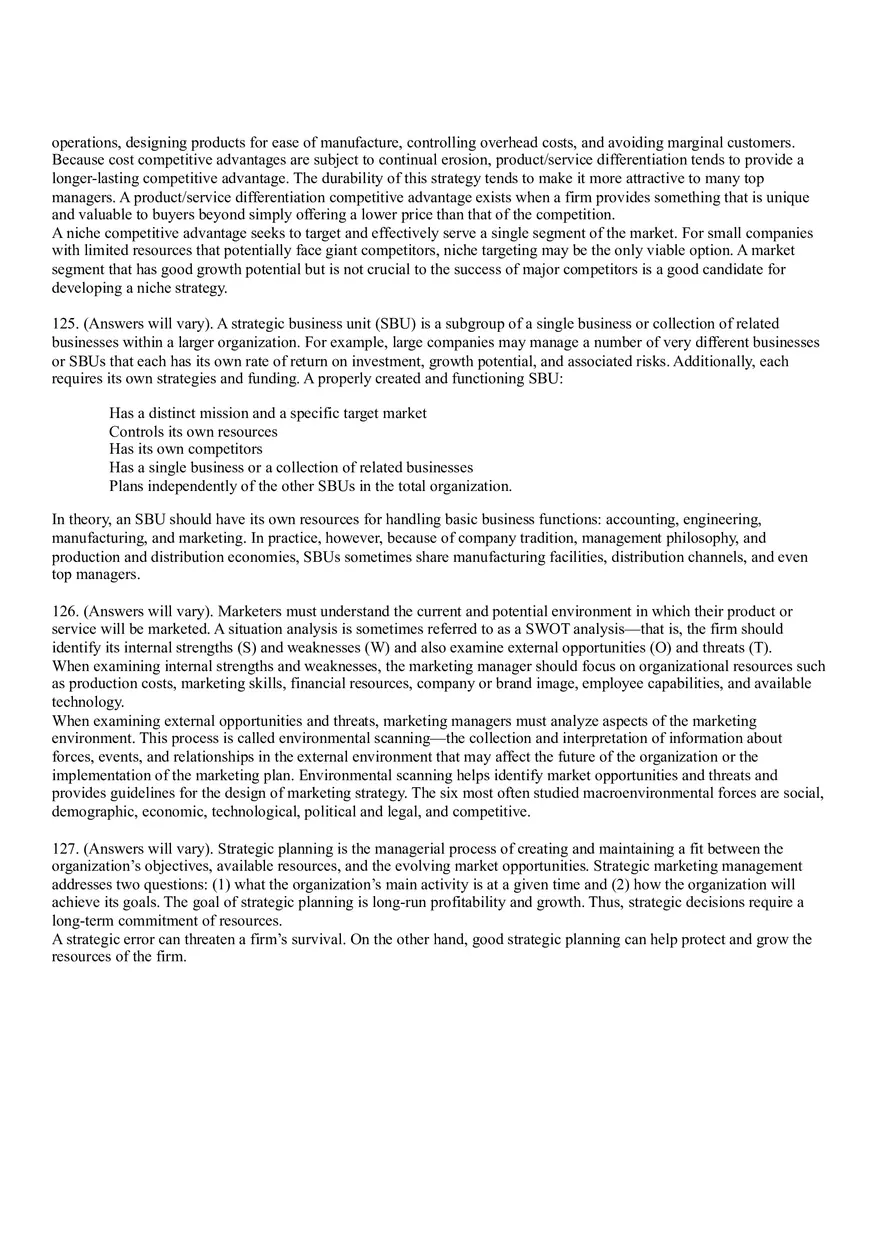 Business Mission and Marketing Plan Part II - Page 8