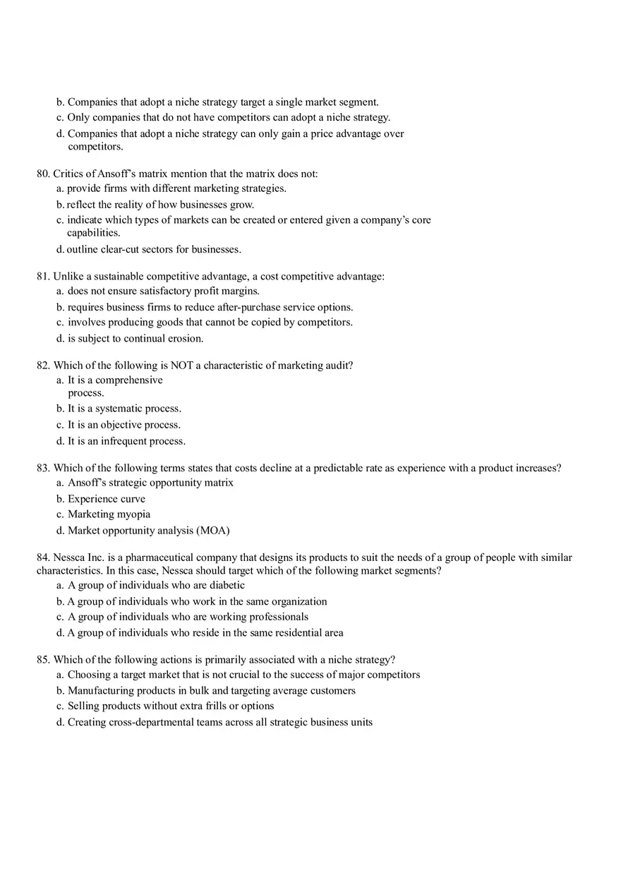 Business Mission and Marketing Plan Part II - Page 10