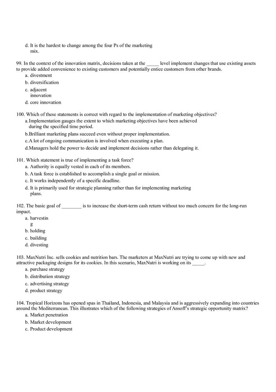Business Mission and Marketing Plan Part II - Page 13