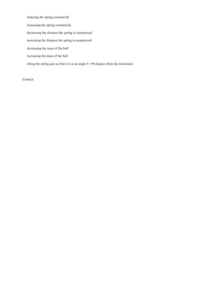 Work, Energy, Power. Questions - Page 7