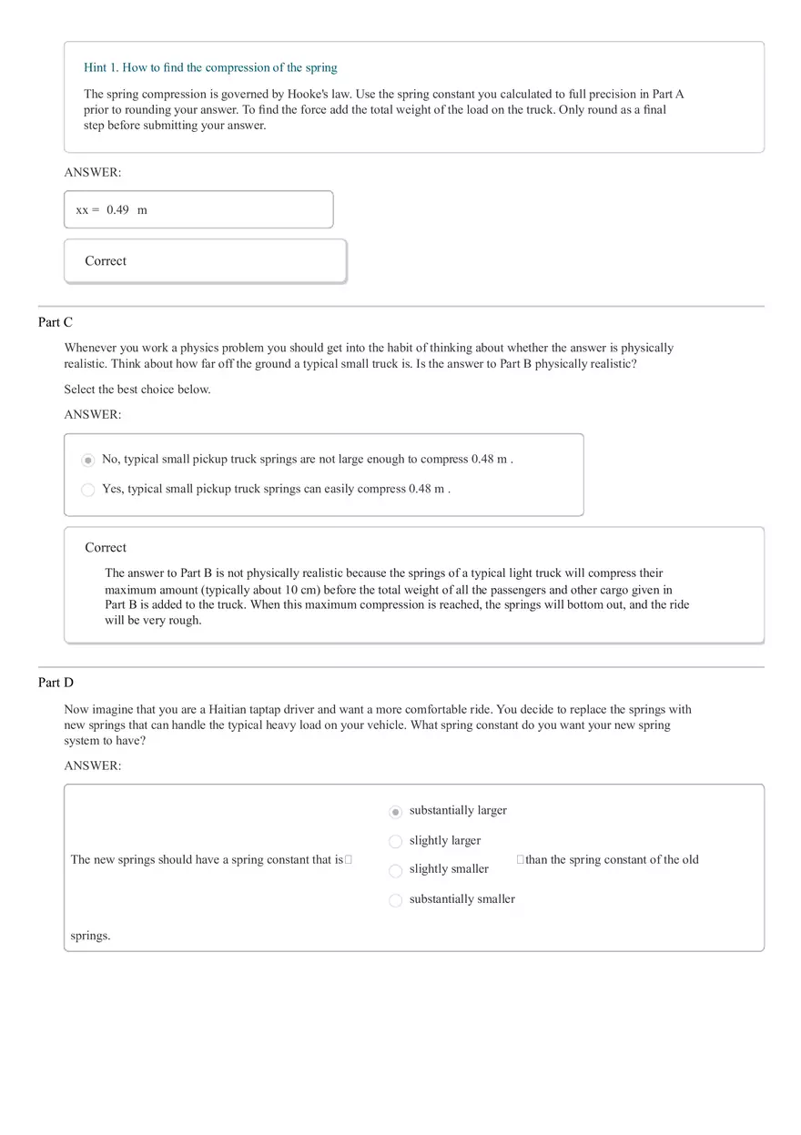 Work, Energy, Power. Questions - Page 8