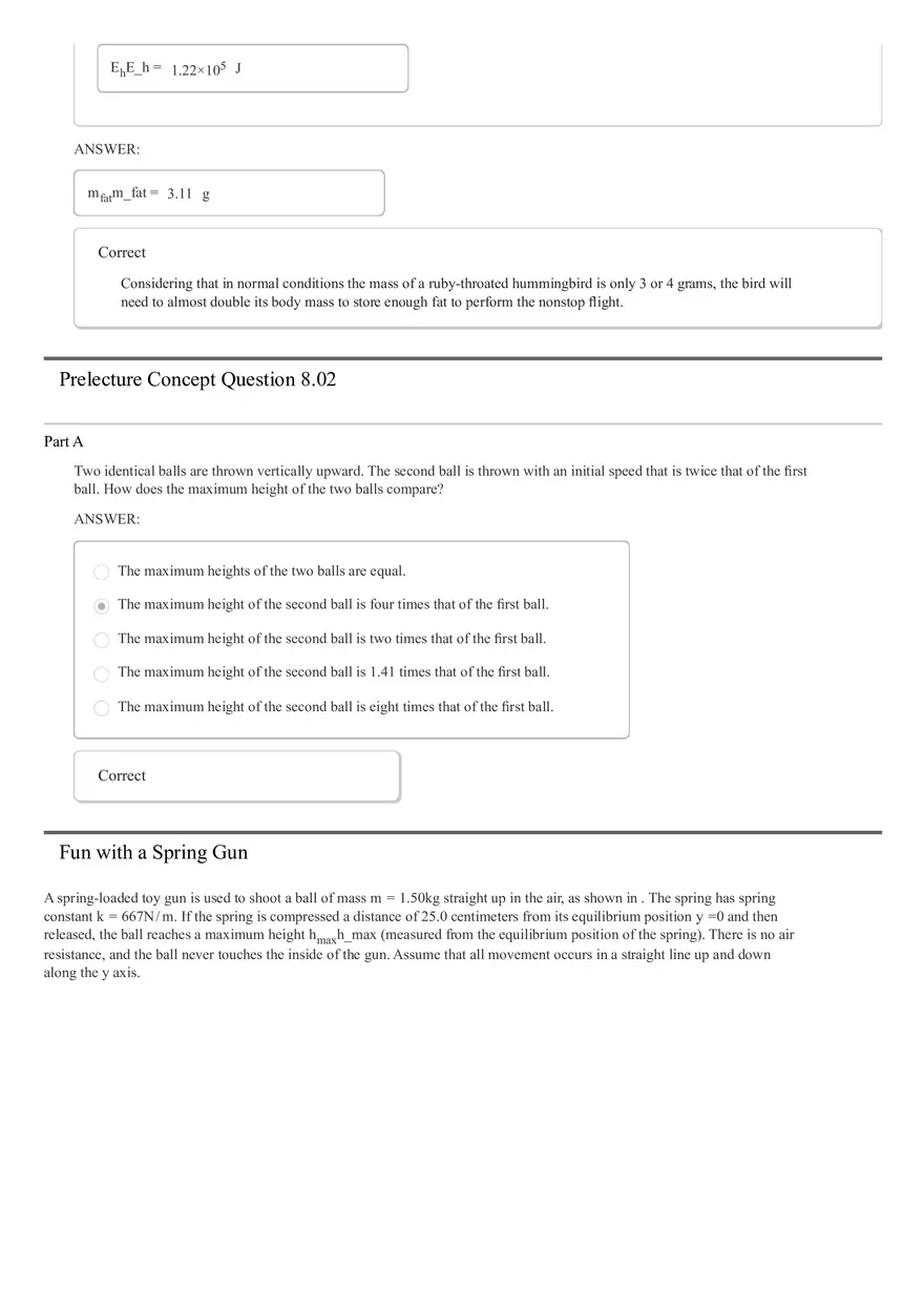 Work, Energy, Power. Questions - Page 14