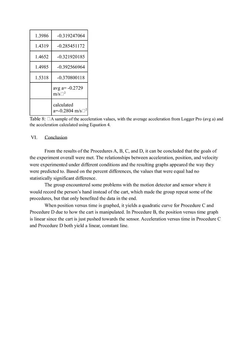 Lab - Introduction to Kinematics Using the Motion Sensor - Page 10