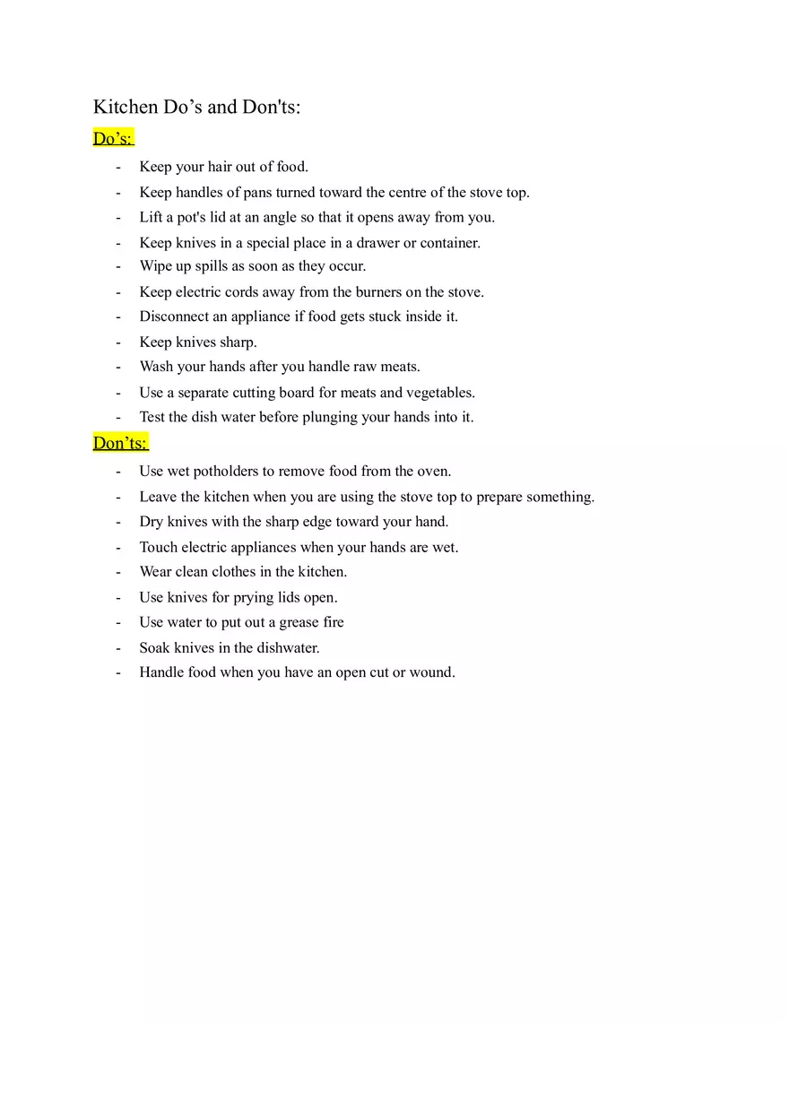 Food Safety Cheat Sheet - Page 5
