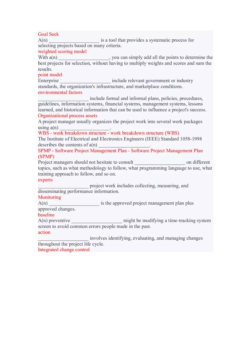Directing and Managing Project Execution Lecture Answer Key - Page 7