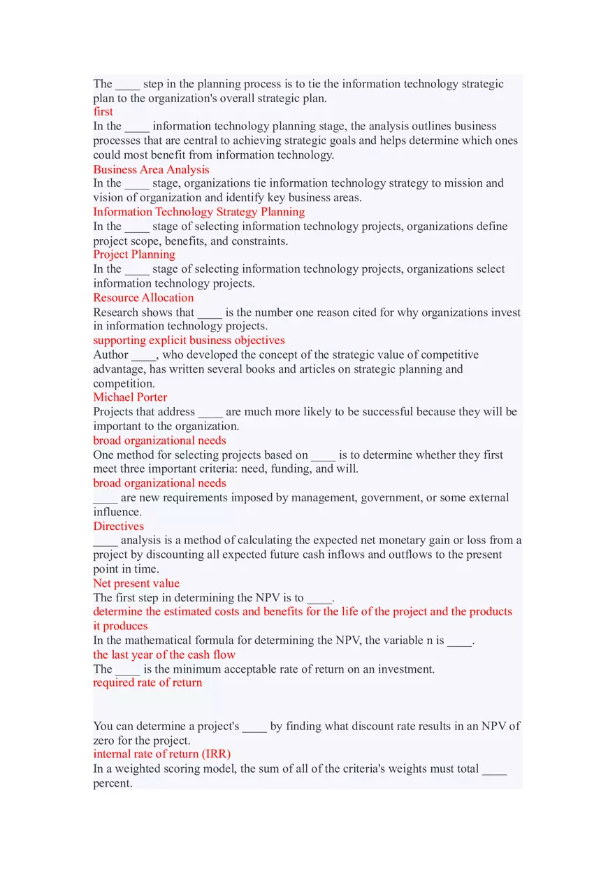 Directing and Managing Project Execution Lecture Answer Key - Page 3