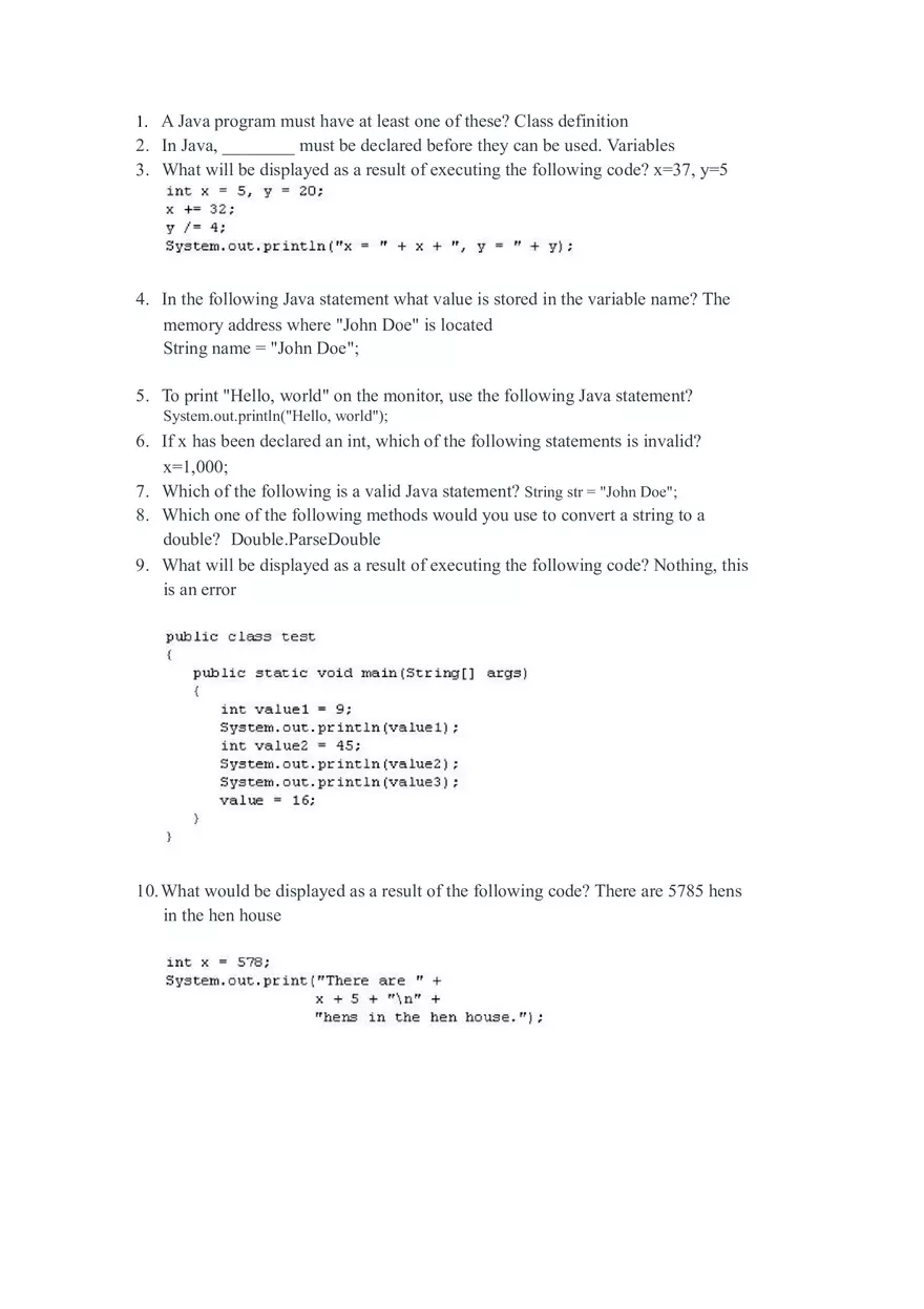 Introduction to Programming Methodology - Java Programming Basics - Page 1