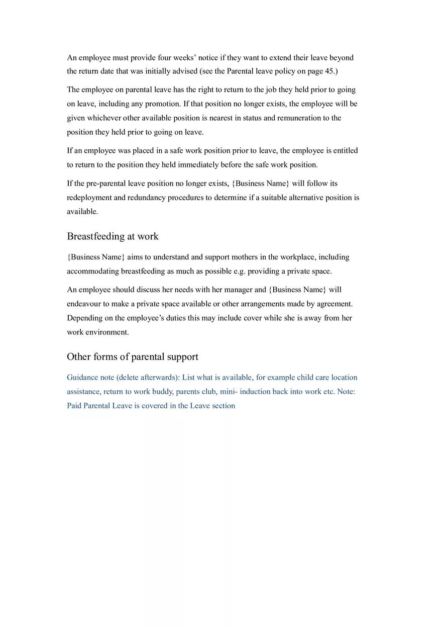 HR Policy and Procedure Manual Template Part 4 - Page 7