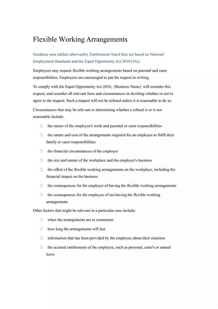 HR Policy and Procedure Manual Template Part 4 - Page 8