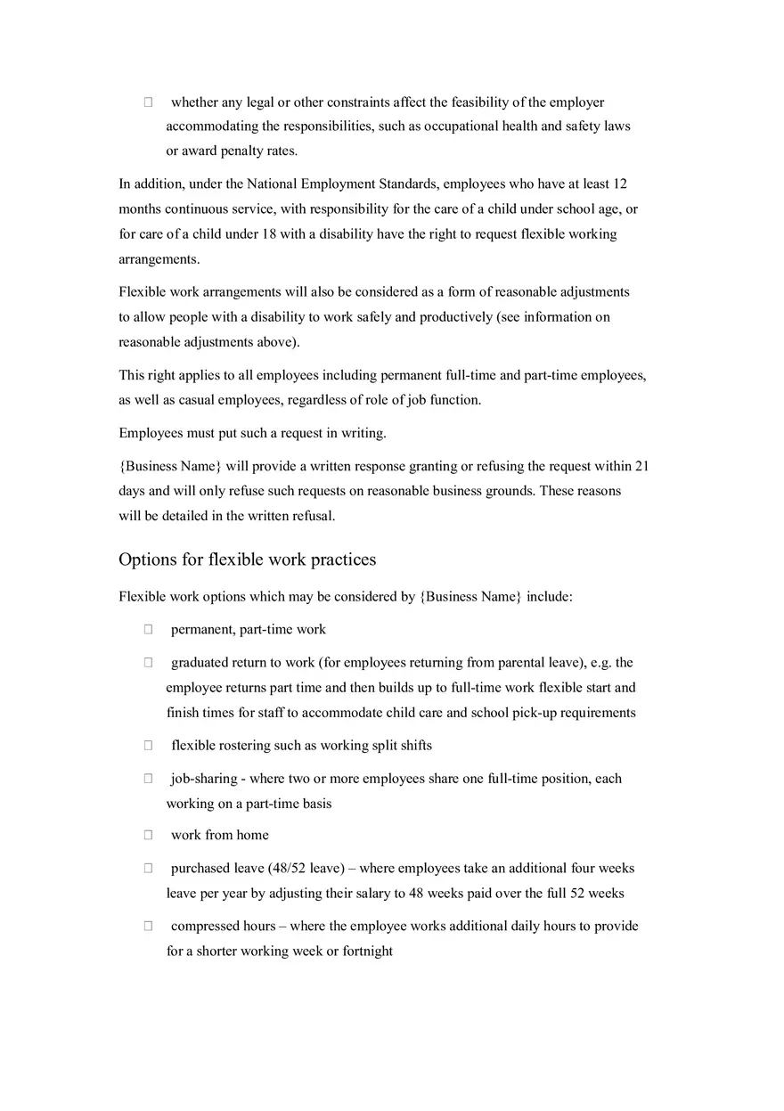 HR Policy and Procedure Manual Template Part 4 - Page 9