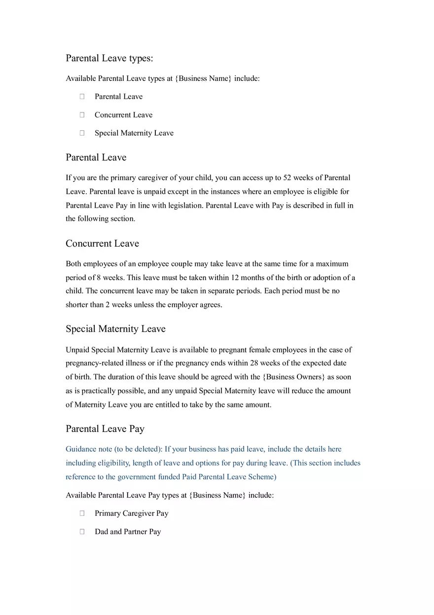HR Policy and Procedure Manual Template Part 4 - Page 14