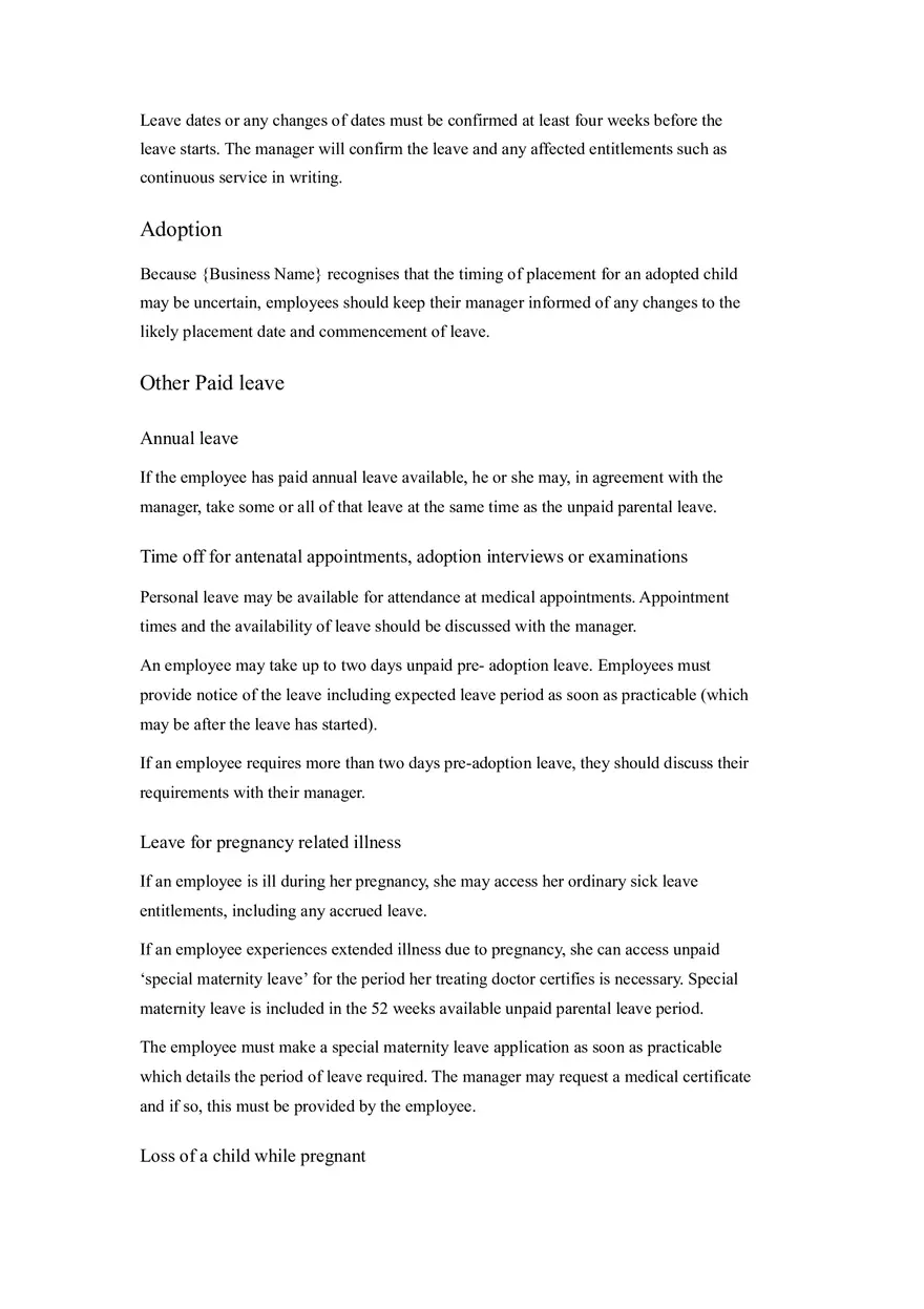 HR Policy and Procedure Manual Template Part 4 - Page 4