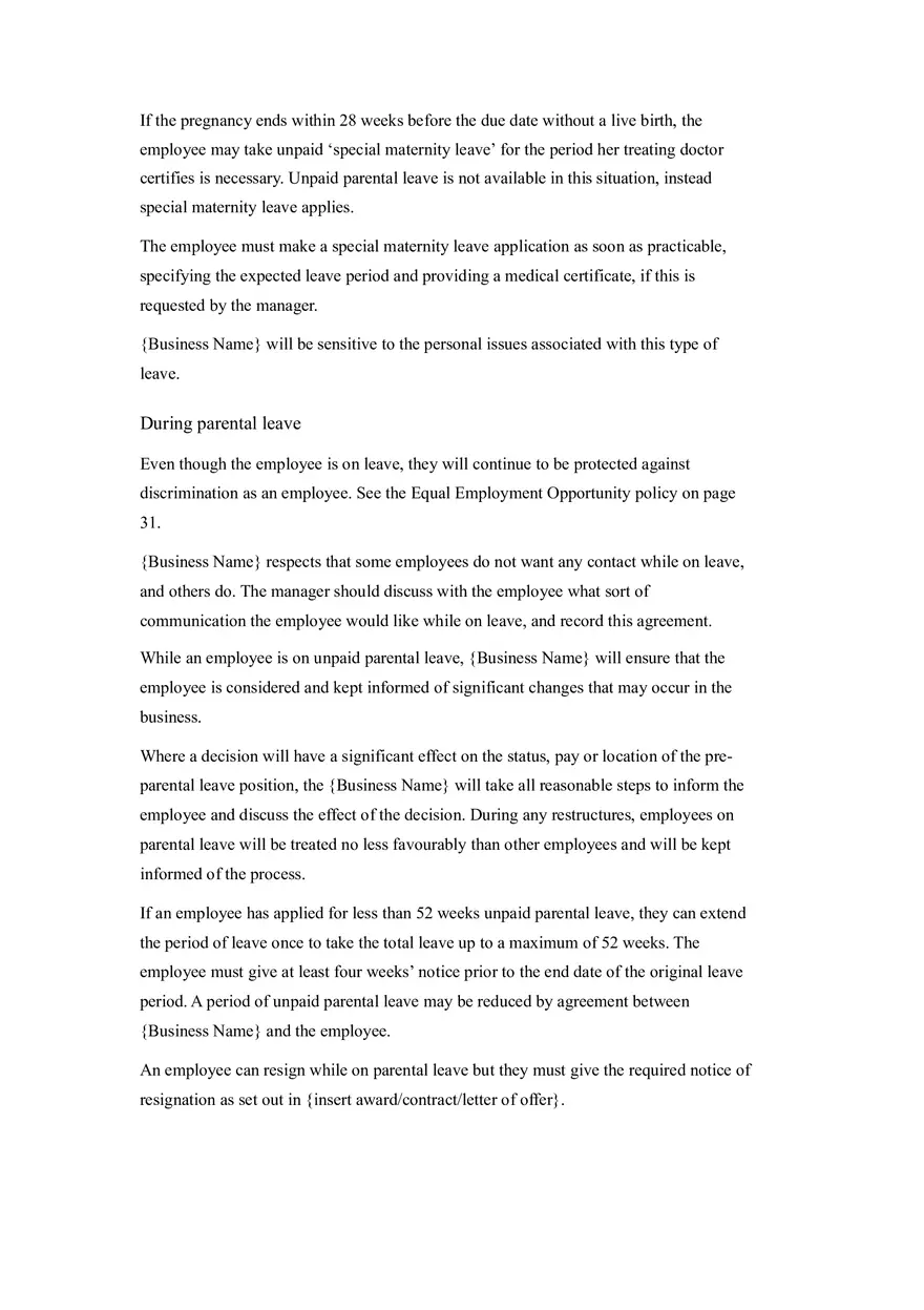 HR Policy and Procedure Manual Template Part 4 - Page 5