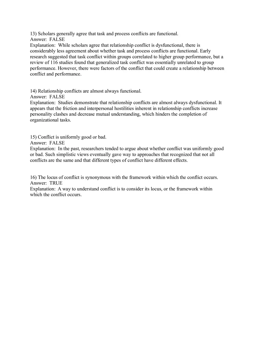 Organizational Behavior (Leadership) Answer Key Part 8 - Page 8