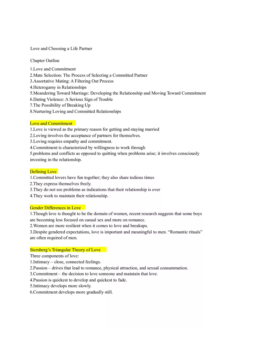 Love and Choosing a Life Partner (Guide) - Page 1
