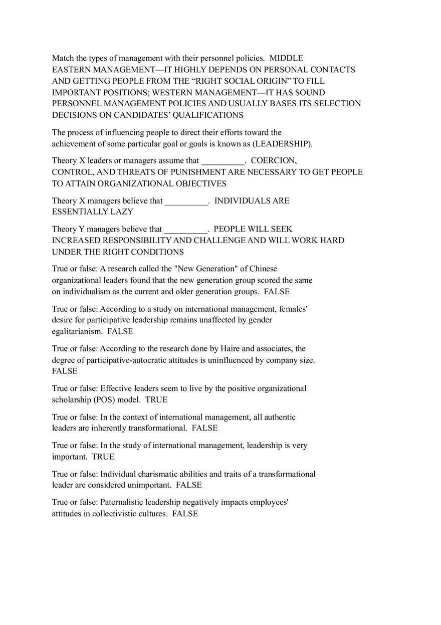 International Management Homework Sheet - Page 7