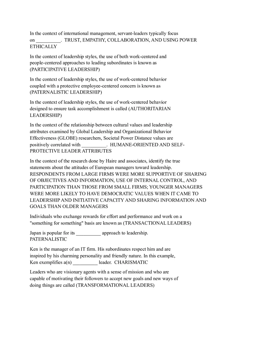 International Management Homework Sheet - Page 4