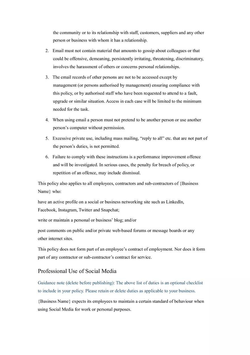 HR Policy and Procedure Manual Template Part 2 - Page 11