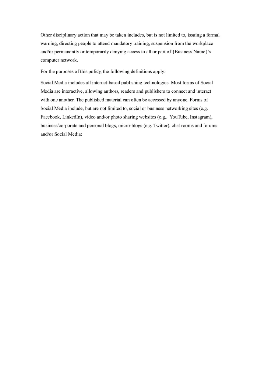 HR Policy and Procedure Manual Template Part 2 - Page 4