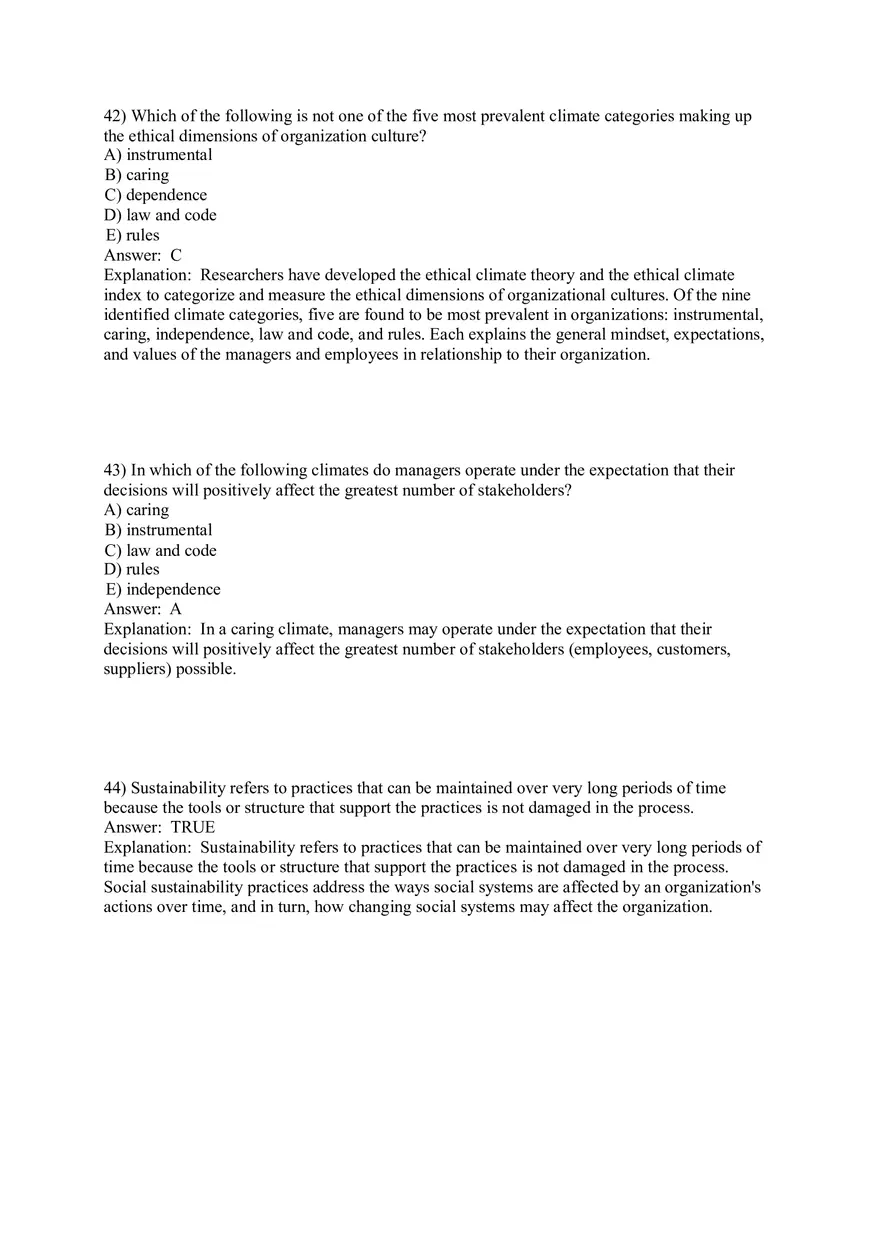 Organizational Culture Answer Key Part 2 - Page 7