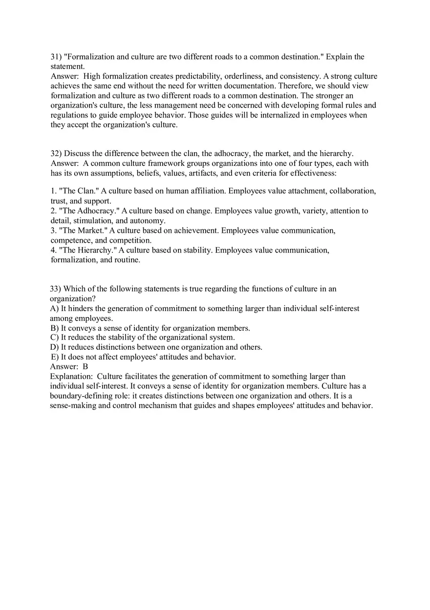Organizational Culture Answer Key Part 2 - Page 2