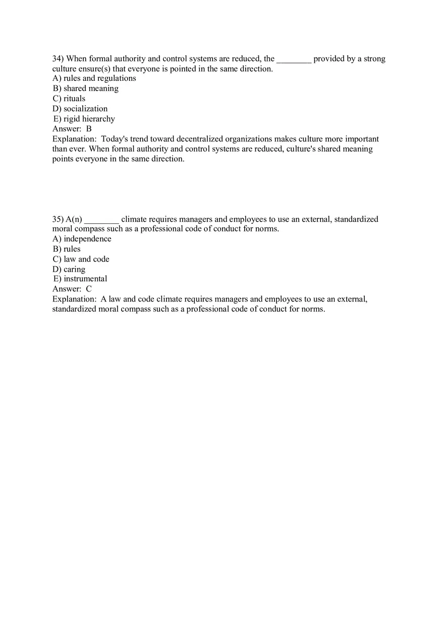 Organizational Culture Answer Key Part 2 - Page 3