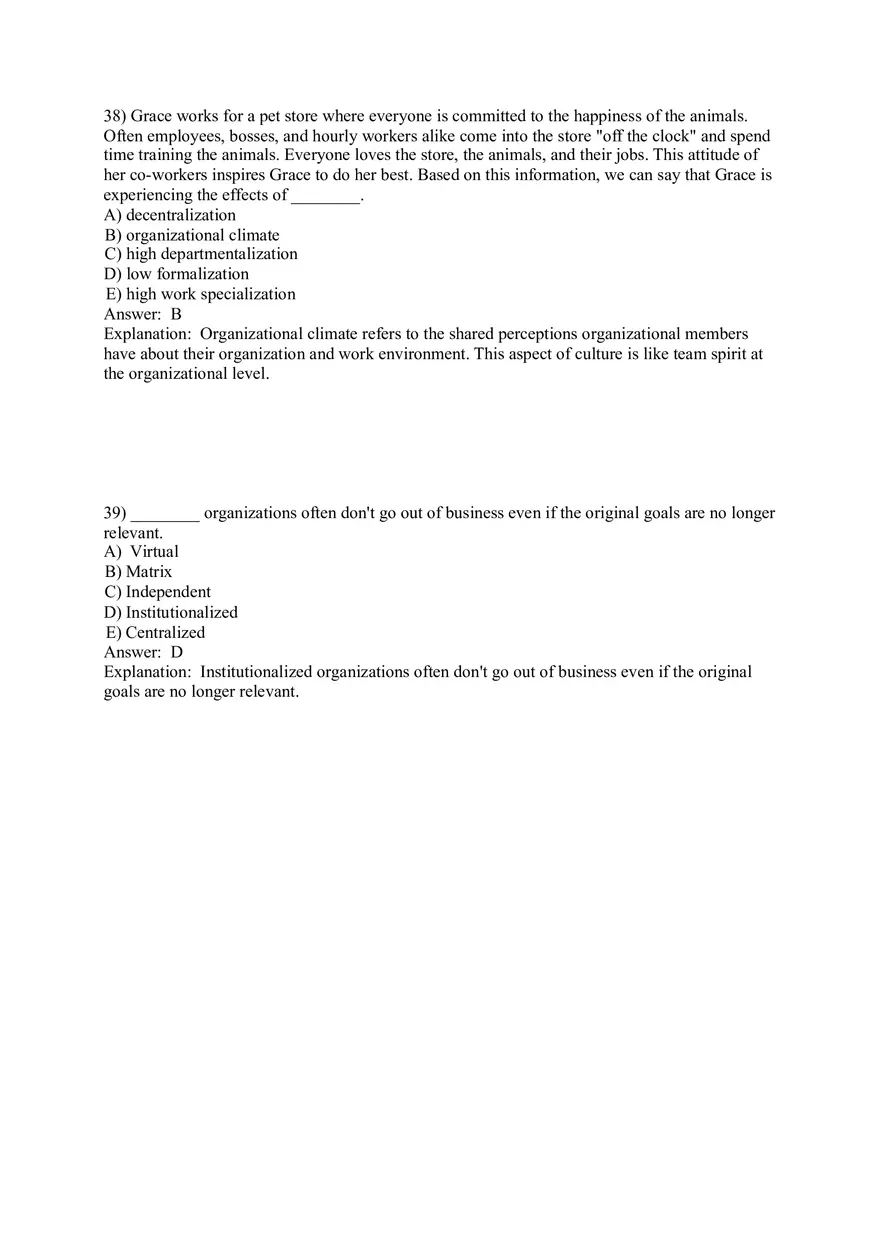 Organizational Culture Answer Key Part 2 - Page 5