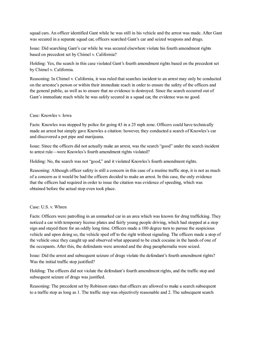 Richards v. Wisconsin Case Briefs - Page 2