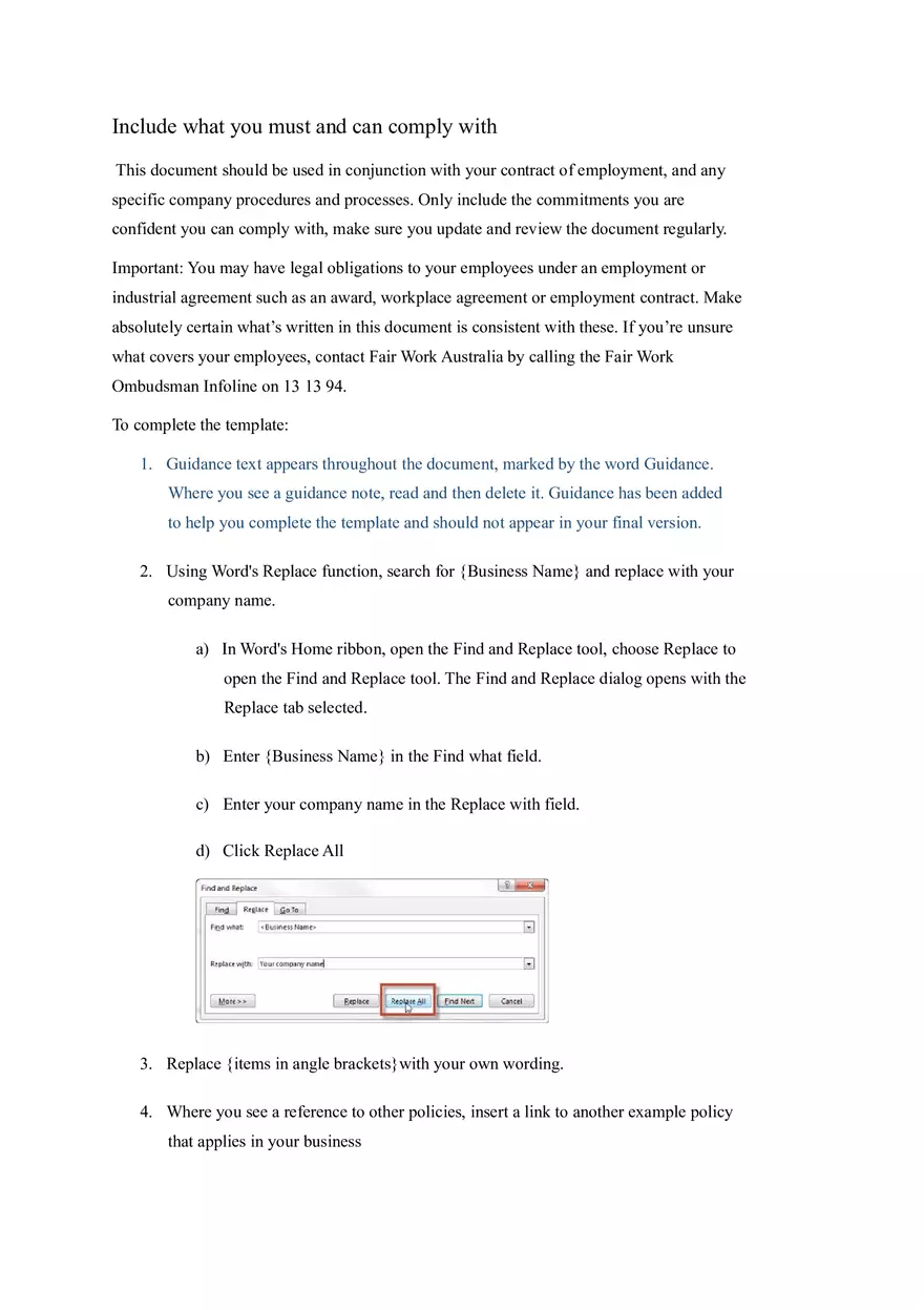 HR Policy and Procedure Manual Template Part 1 - Page 2