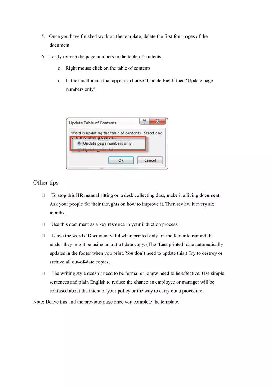 HR Policy and Procedure Manual Template Part 1 - Page 3