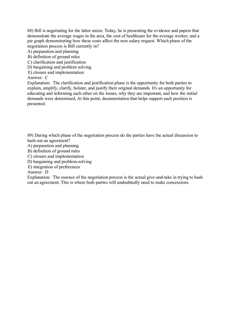 Organizational Behavior (Leadership) Answer Key Part 11 - Page 1