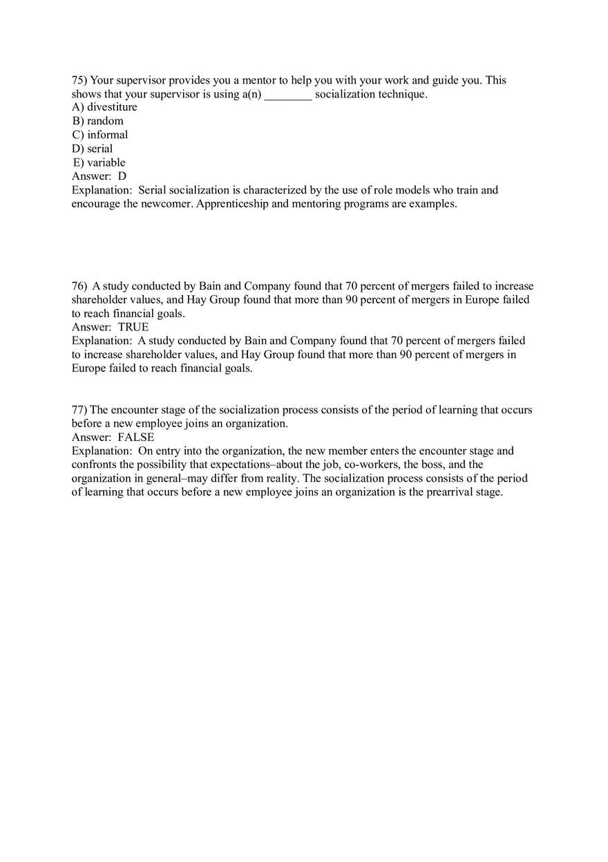 Organizational Culture Answer Key Part 3 - Page 9