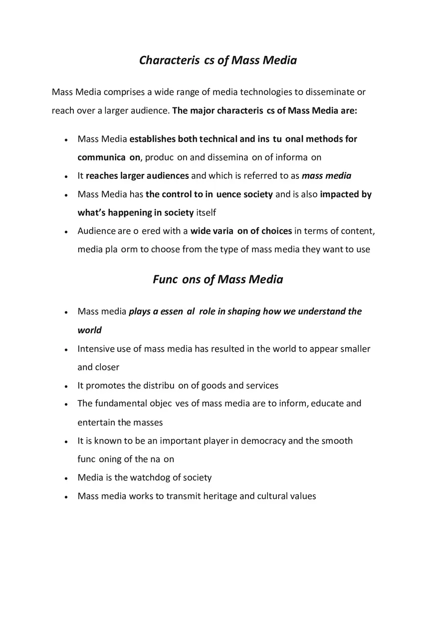 Types of Mass Media - Page 7