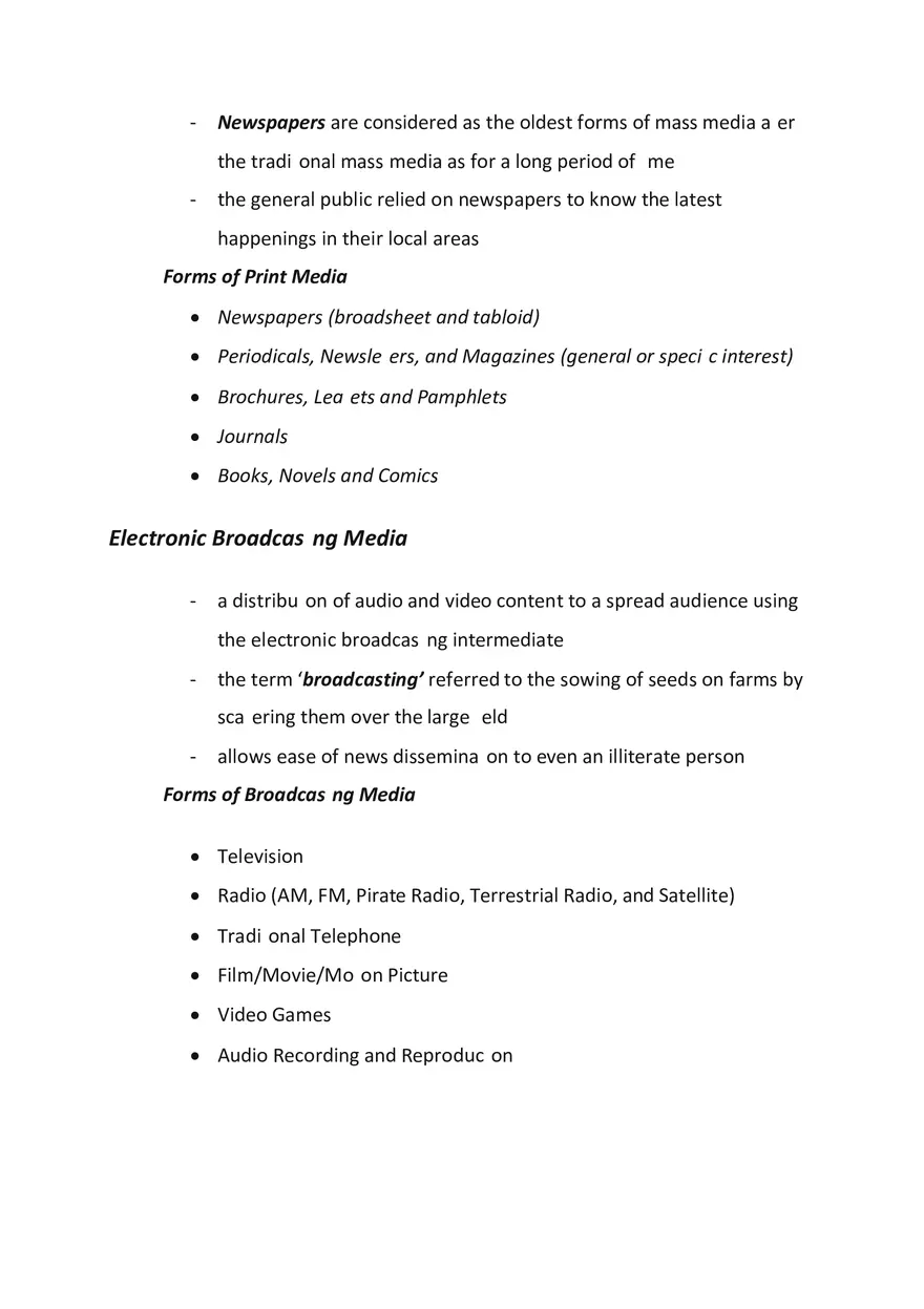 Types of Mass Media - Page 10