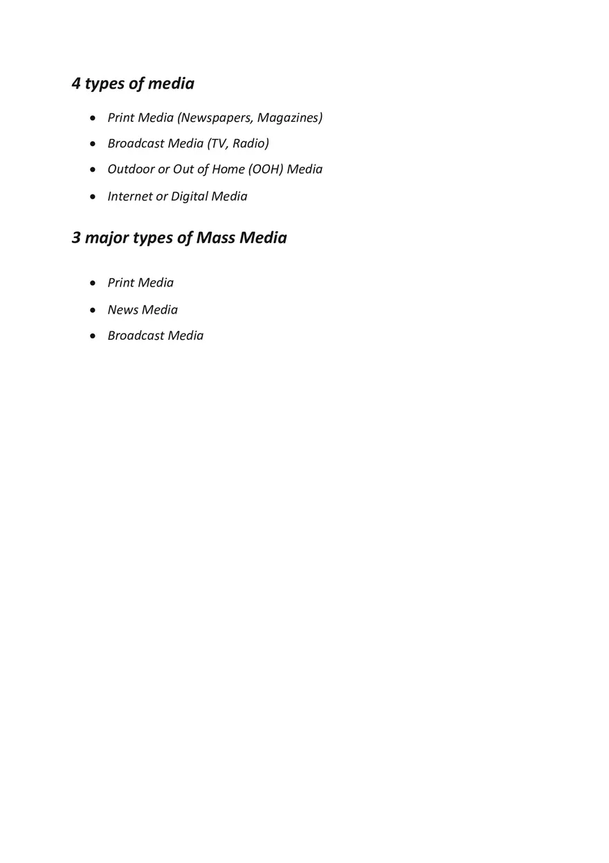 Types of Mass Media - Page 4