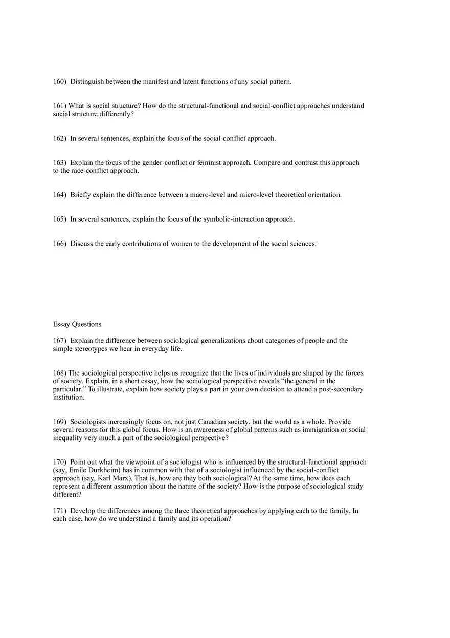 Test Bank for Macionis, Gerber, Sociology, Ninth Canadian Edition Part 3 - Page 6