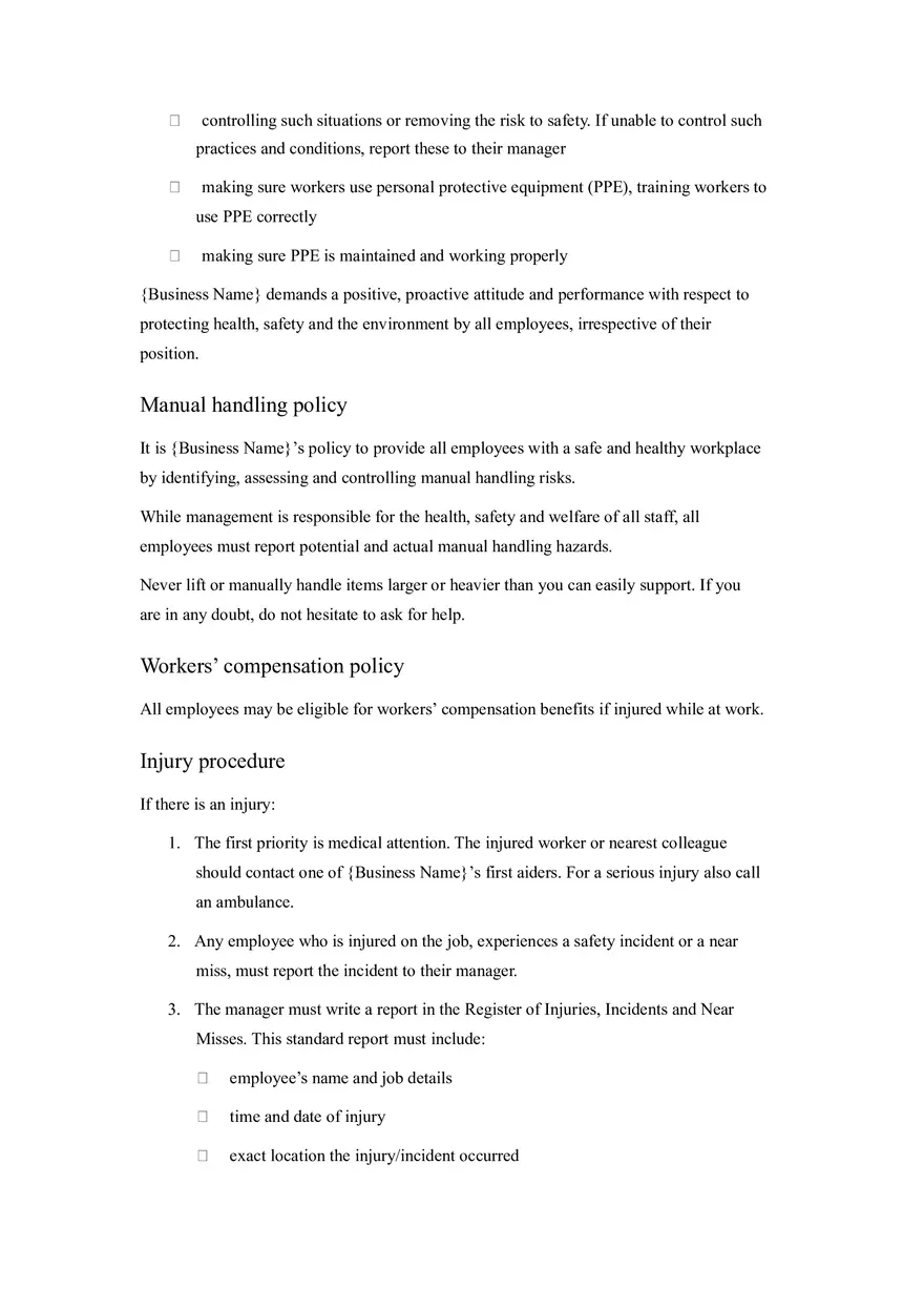 HR Policy and Procedure Manual Template Part 3 - Page 10